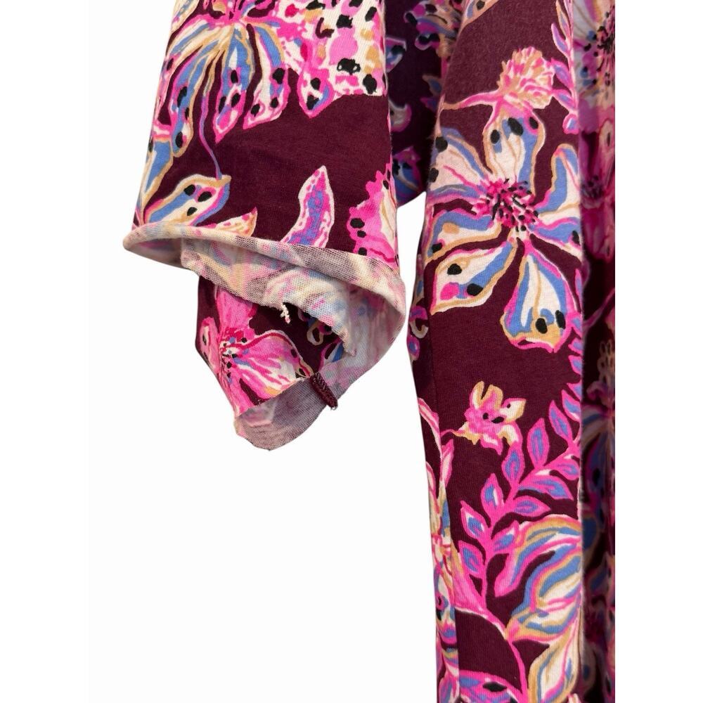 Lilly Pulitzer Amarena Cherry Tropical With A Twist Norris Button Print Dress XL - Picture 13 of 13